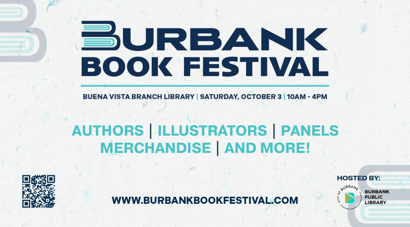 2026 Burbank Book Festival - October 2 from 10AM - 4PM at Buena Vista Branch Library